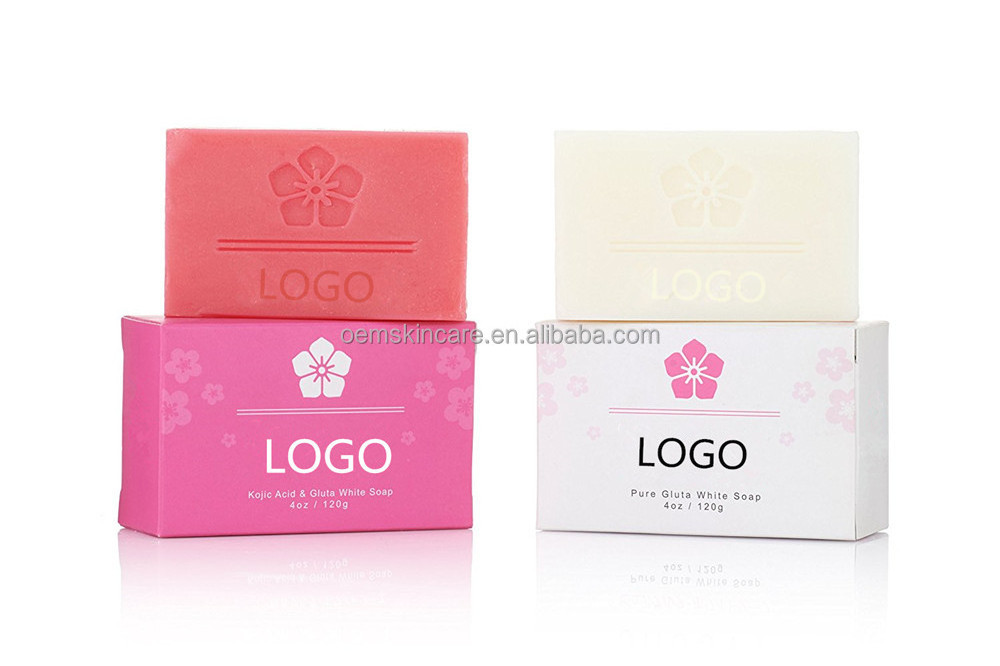 Private Label Natural Skin Lightening Kojic Acid and Glutathione Whitening Soap