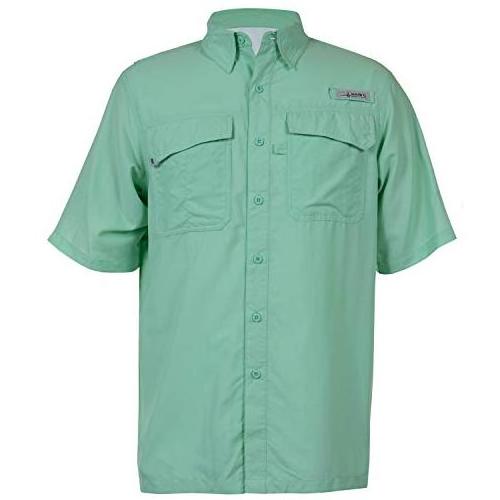 Custom Logo UV Protection Button up Short Sleeve Blank Fishing Shirt