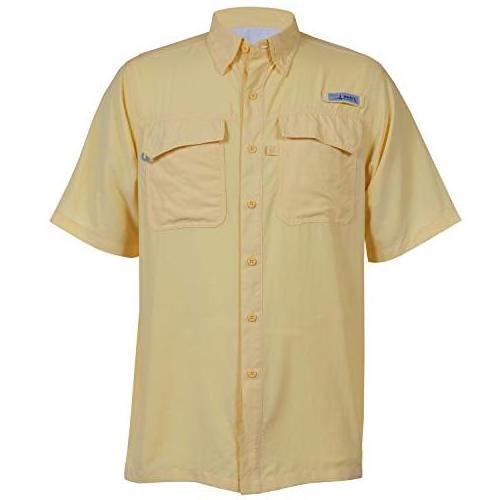 Custom Logo UV Protection Button up Short Sleeve Blank Fishing Shirt