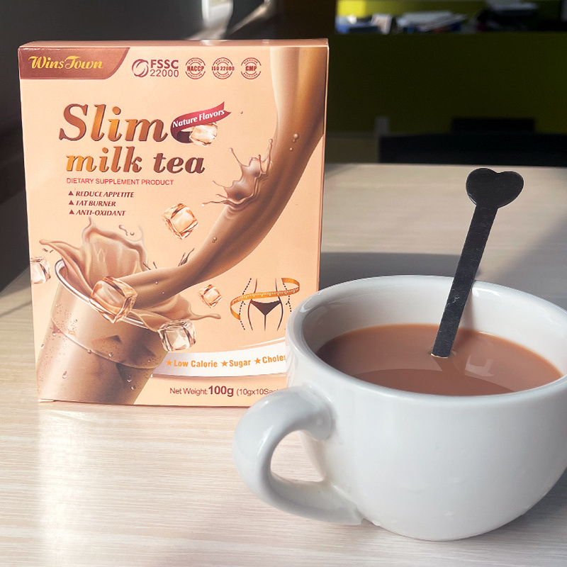 Winstown slim milk tea natural flavor slimming weight loss Meal Replacement Powder for your fit weight loss milk tea