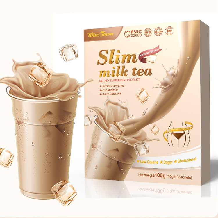 Winstown slim milk tea natural flavor slimming weight loss Meal Replacement Powder for your fit weight loss milk tea