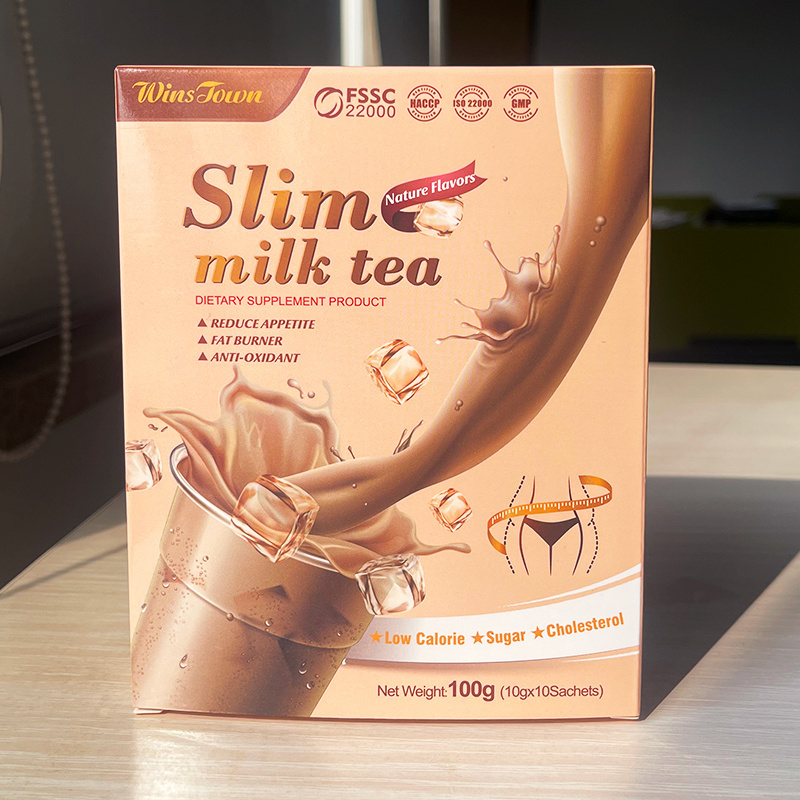 Winstown slim milk tea natural flavor slimming weight loss Meal Replacement Powder for your fit weight loss milk tea