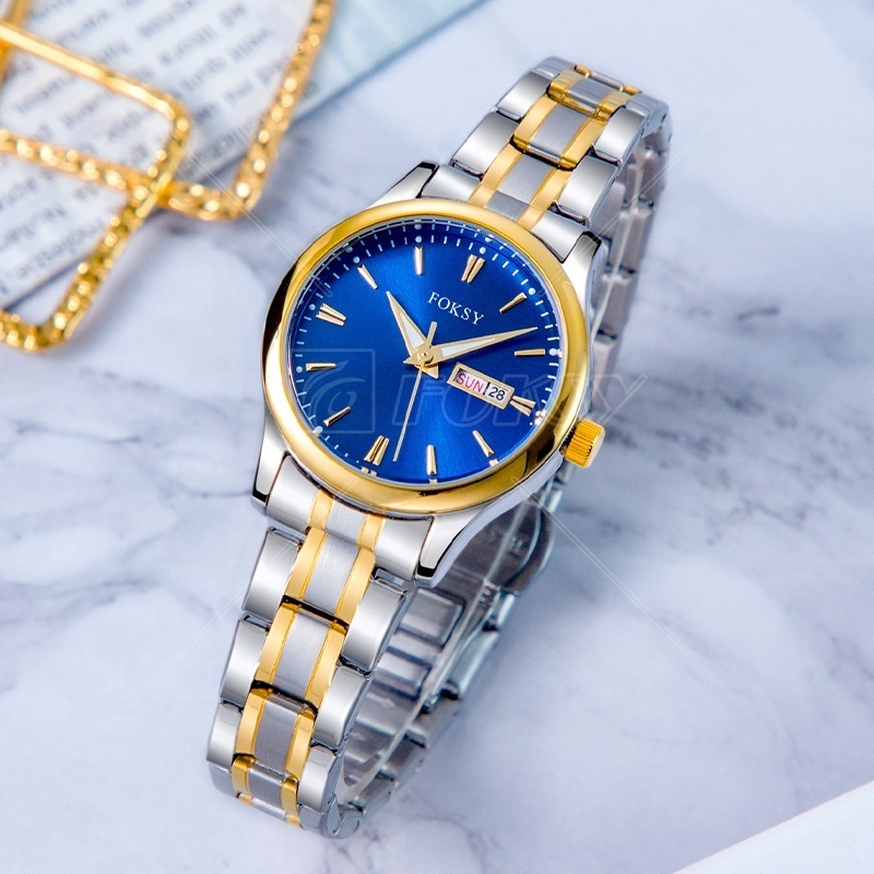 Original Stainless Steel Casual Plain Water Proof Wrist Luxury Female Mechanical Gold Plated Ladies Women Watch for Girl