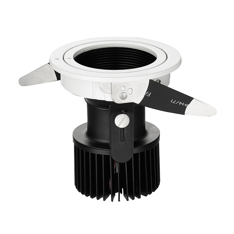 Low power 3w led spotlight lamp seiko aluminium heat sink led cob spotlight white+black housing led ceiling spotlight