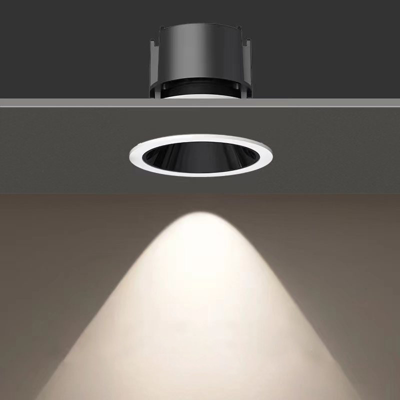 Hotel Home Office Decoration Adjustable Downlight Dimmable LED Recessed Lights 7W 12W 15W 20W 30W Modern Wall Washer COB Light