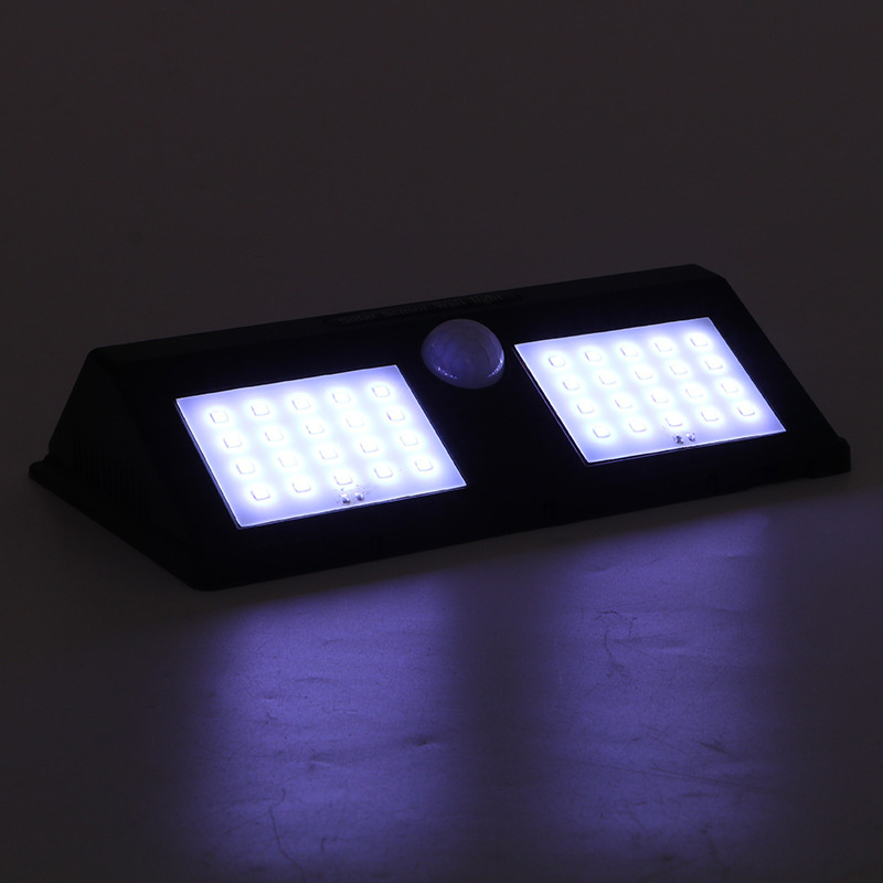 Outdoor battery operated emergency PIR motion sensor COB led solar garden light solar sensor wall lamp