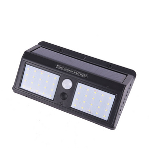 Outdoor battery operated emergency PIR motion sensor COB led solar garden light solar sensor wall lamp