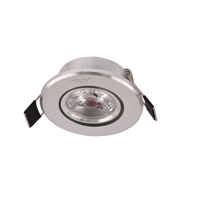 Latest Mini Small Lighting 55mm Cut Out Decorative Recessed Celling Down Spot Light 3W COB Indoor LED Downlight