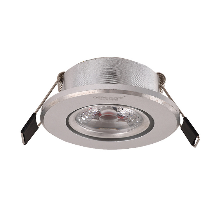 Latest Mini Small Lighting 55mm Cut Out Decorative Recessed Celling Down Spot Light 3W COB Indoor LED Downlight