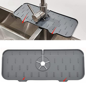 Drip protector splash dish drying countertop pad kitchen washable catcher mat water silicone sink faucet splash guard absorbent