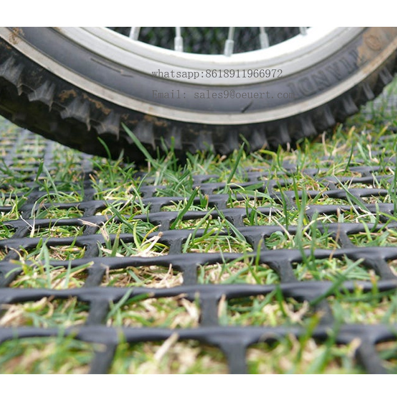 Heavy duty extruded grass protection turf reinforcement mesh