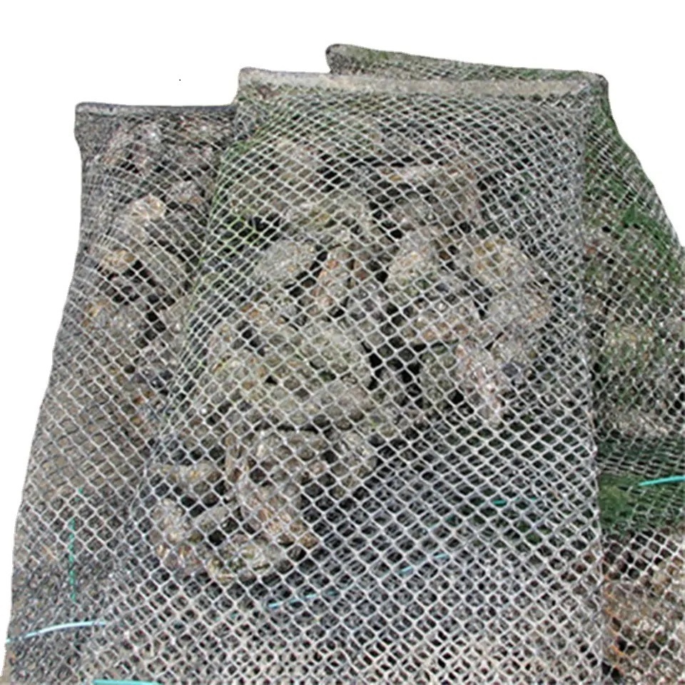 Float HDPE Net Oyster Bag Mesh For Oyster 800g/pc 50cm*100cm Customized size Black bag