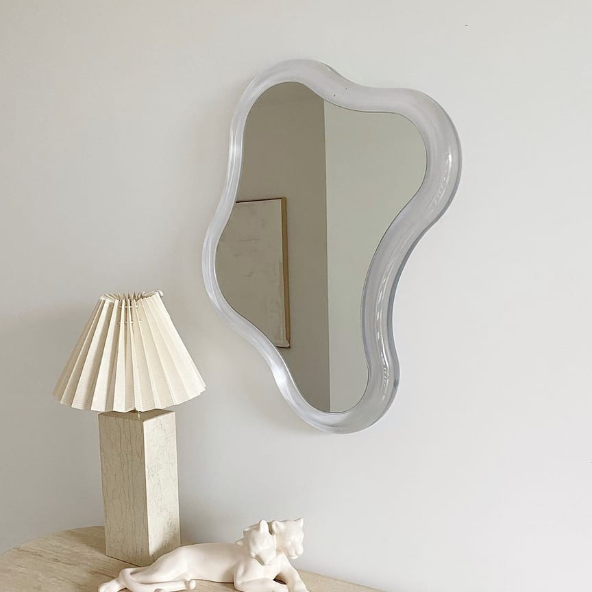 Mirror Hanging Wall Decor Acrylic Cloud Simple Dining Room Creative  Art Shaped Decorative Mirrors Decoration