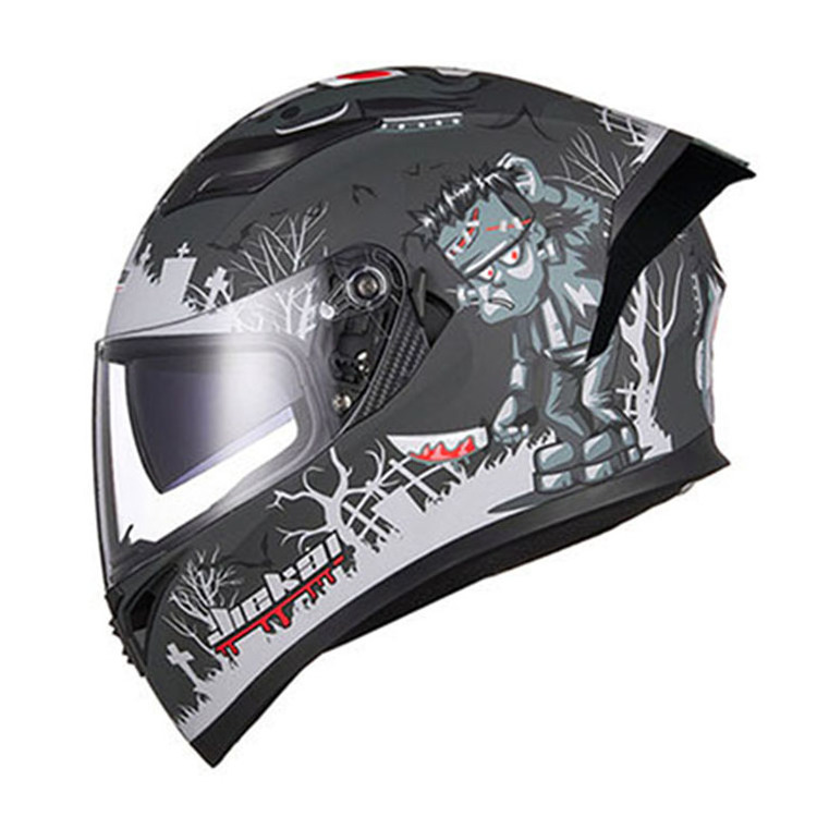 Hot Sale JIEKAI Full Face Helmet Motorbike Moped Street Bike Racing Crash Helmet