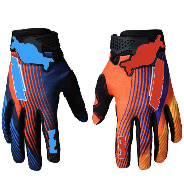 Hot sale BMX ATV Off Road Motorcycle gloves Full Finger Universal Double color Dirt Bike Gloves