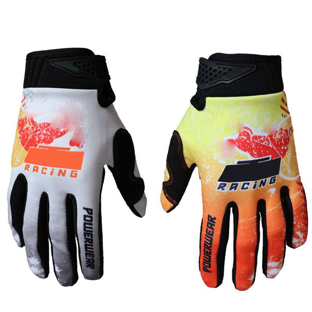 Hot sale BMX ATV Off Road Motorcycle gloves Full Finger Universal Double color Dirt Bike Gloves