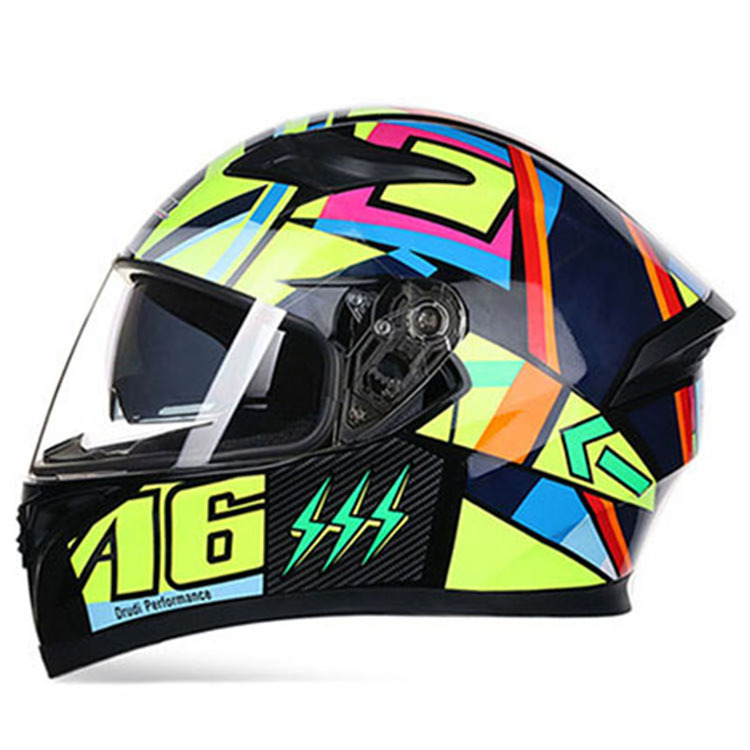 Hot Sale JIEKAI Full Face Helmet Motorbike Moped Street Bike Racing Crash Helmet