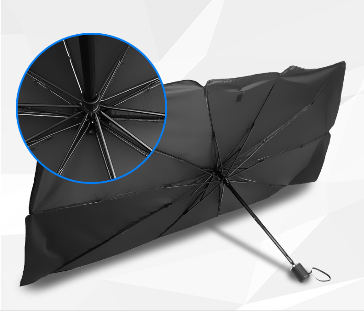 Vehicle protector multifunction parasol UV protect folded car umbrella sun shade cover