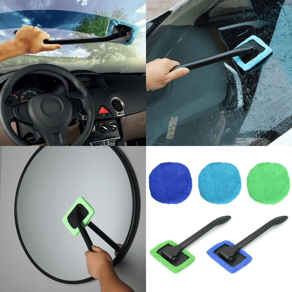 Portable detachable car cleaning tools remove water mist remove dust car window cleaner brush windshield cleaning brush