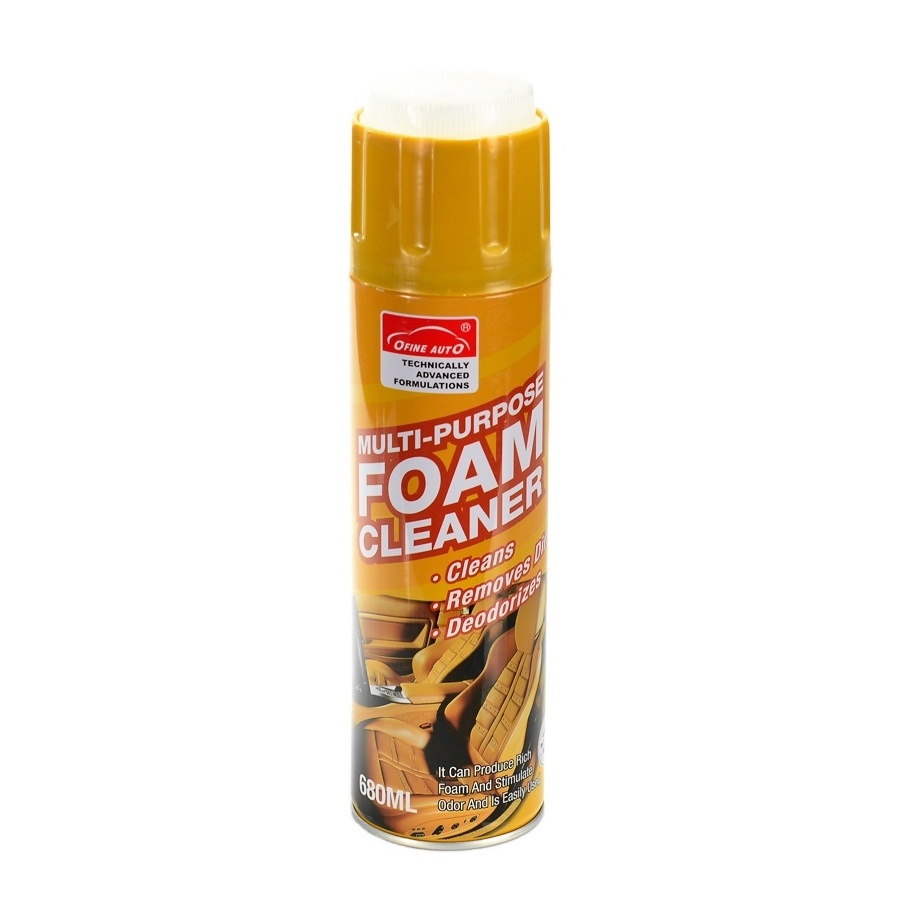 Multi purpose car foam cleaner spray use for car seat furniture household appliances leather