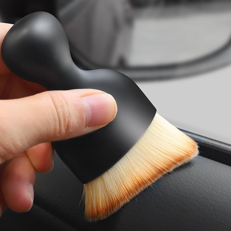 Multifunctional portable car dashboard  remove dust sweeping brush car air outlet interior clean brush detailing brush