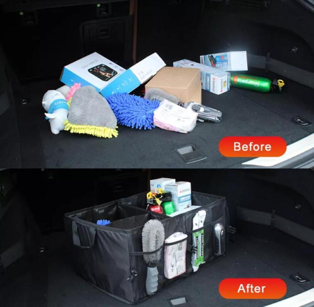 Multipurpose collapsible super strong and durable storage car accessories goods bags cargo storage box car trunk organizer