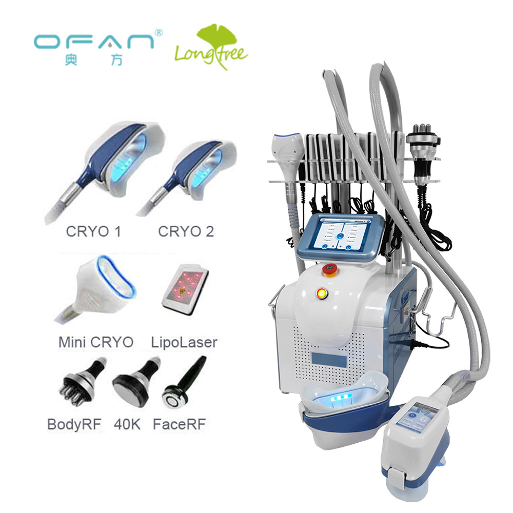 OFAN Body sculpting fat loss freezing vacuum cavitation cryo 360 cryolipolysis slimming machine portable