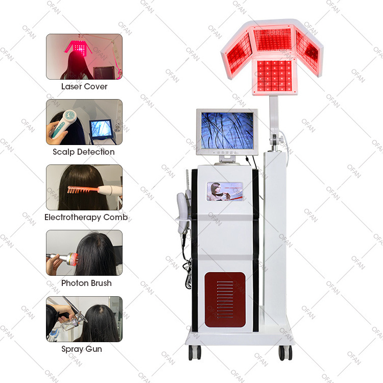 Scalp Care Hair Growth Machine with Hair Follicle Detection Analysis Nano Spray High Frequency Vibration Massage