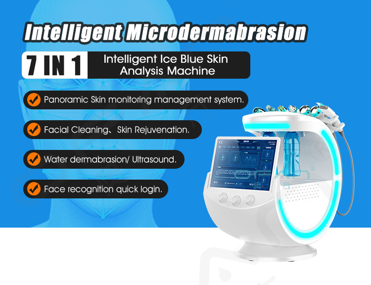 OFAN Spa machine Hydrogen Oxy Jet aqua Peel Microdermabrasion Hidro diamond facial machine smart ice blue