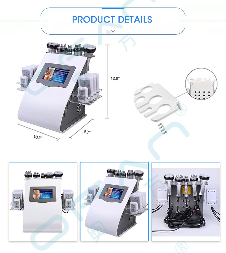 Radio Frequency Fat Ultrasonic RF Laser Slimming 6 In 1 Vacuum Cavitation Machine Kim 8 Slimming System