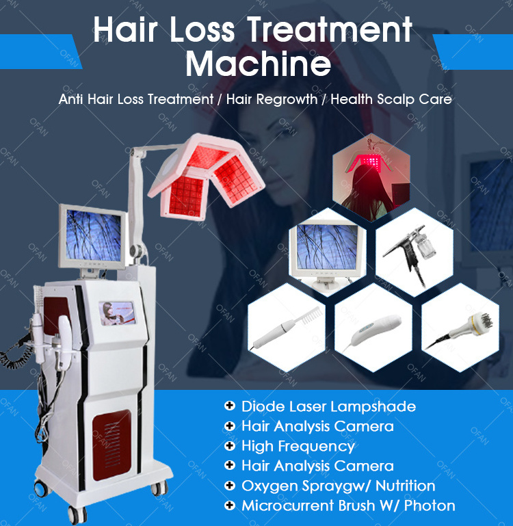 Scalp Care Hair Growth Machine with Hair Follicle Detection Analysis Nano Spray High Frequency Vibration Massage