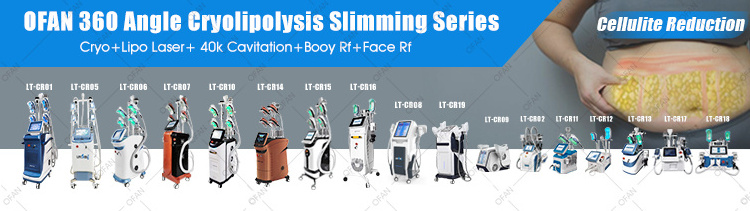 OFAN Body sculpting fat loss freezing vacuum cavitation cryo 360 cryolipolysis slimming machine portable