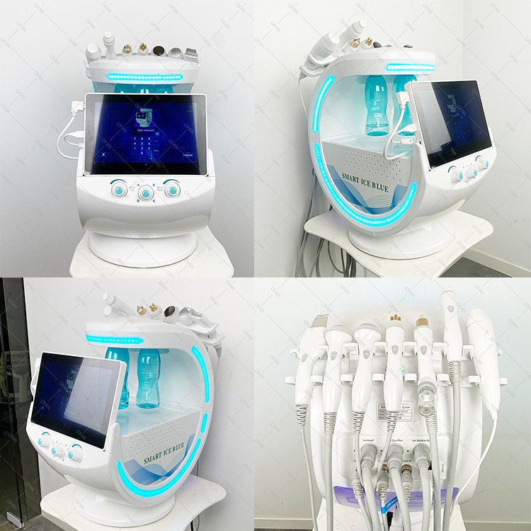 OFAN Spa machine Hydrogen Oxy Jet aqua Peel Microdermabrasion Hidro diamond facial machine smart ice blue