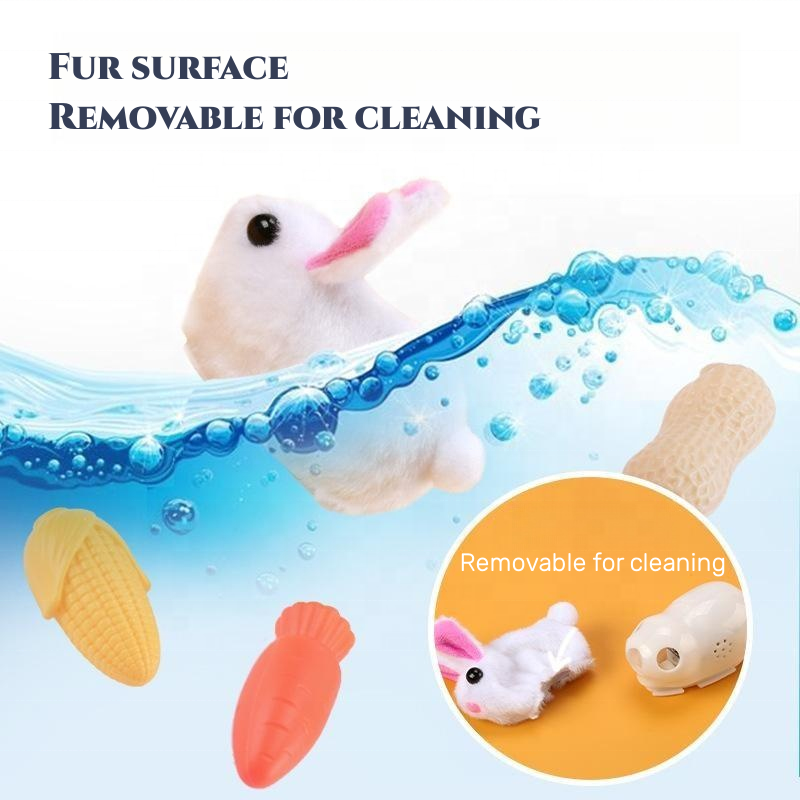 OF Best Sale Interactive Mouse Cat Teaser Toy Funny Soft Cat Cute kitten Plush Mouse Toy