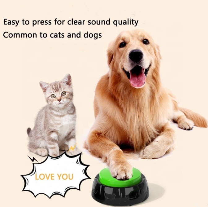 New Design sound voice music pet dog buttons for communication talking recording easy button for promotional