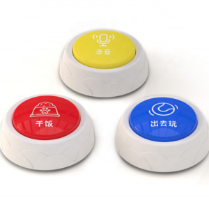 New Design sound voice music pet dog buttons for communication talking recording easy button for promotional