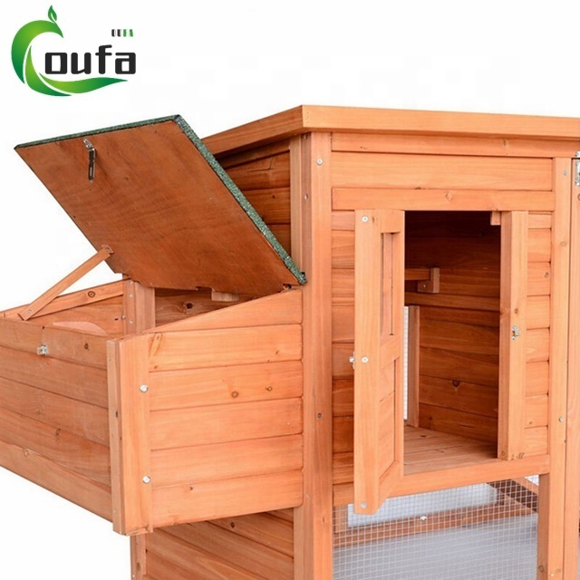 OF Factory Direct Cheap Breathable Extra Large Wooden Chicken Coop Pet Cage For Egg Laying Hens With Ramp