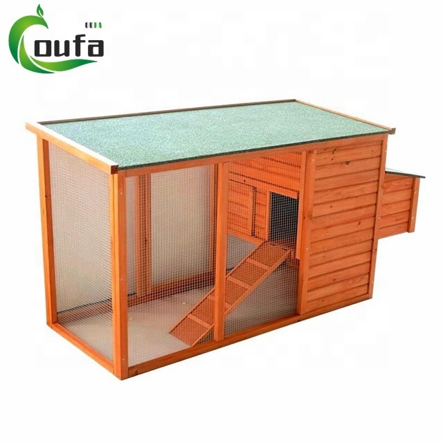 OF Factory Direct Cheap Breathable Extra Large Wooden Chicken Coop Pet Cage For Egg Laying Hens With Ramp