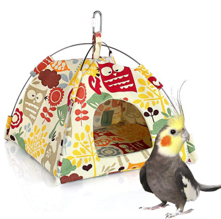 Colorful Parrot Hammock Tent Bird Summer Sleep Bed Hanging Nest House Pet Cloth Lightweight Hammock