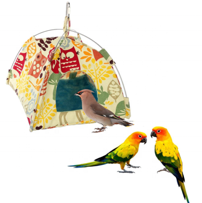 Colorful Parrot Hammock Tent Bird Summer Sleep Bed Hanging Nest House Pet Cloth Lightweight Hammock