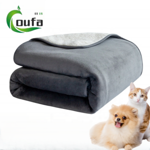 OF Factory Directly High Quality Waterproof Luxury Dog Fleece Blanket Pet Bed Throw Pet Blanket