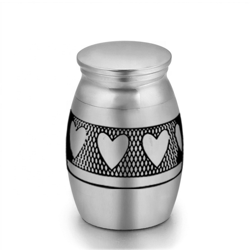 Hot Sell Printed Multi Colors Air Tight Stainless Steel Pet Cremation Urn Cat Dog Memorial Urn for Ashes