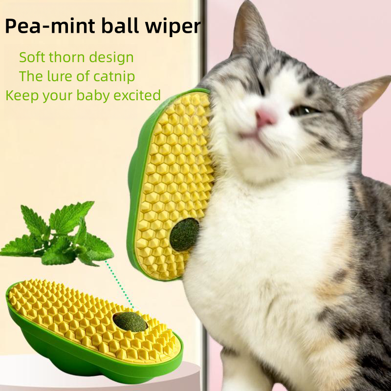 New pea Wiper Cat self Tickling toy Tickle Wiper Massage brush pet supplies