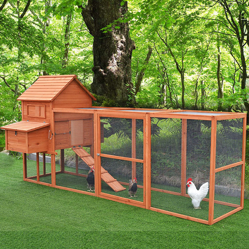 OF Hot Sales Outdoor Pet Supplies Poultry Cage Large Rainproof Wood Hen Chicken House Cage Coop