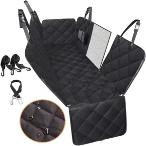 100% Waterproof Black Universal Small Animals Polyester Padded pet backseat Rear Back Seat Mat Pet Dog Car Seat Cover For Car