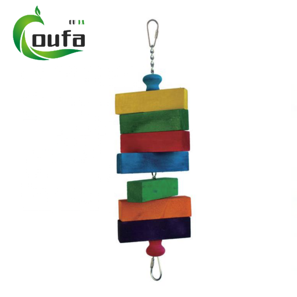 OF Factory Directly Parrot Toys Set Birds Climb Hanging Bird Chew Toy Parrot Bite Swing Large Bird Toys For Wood