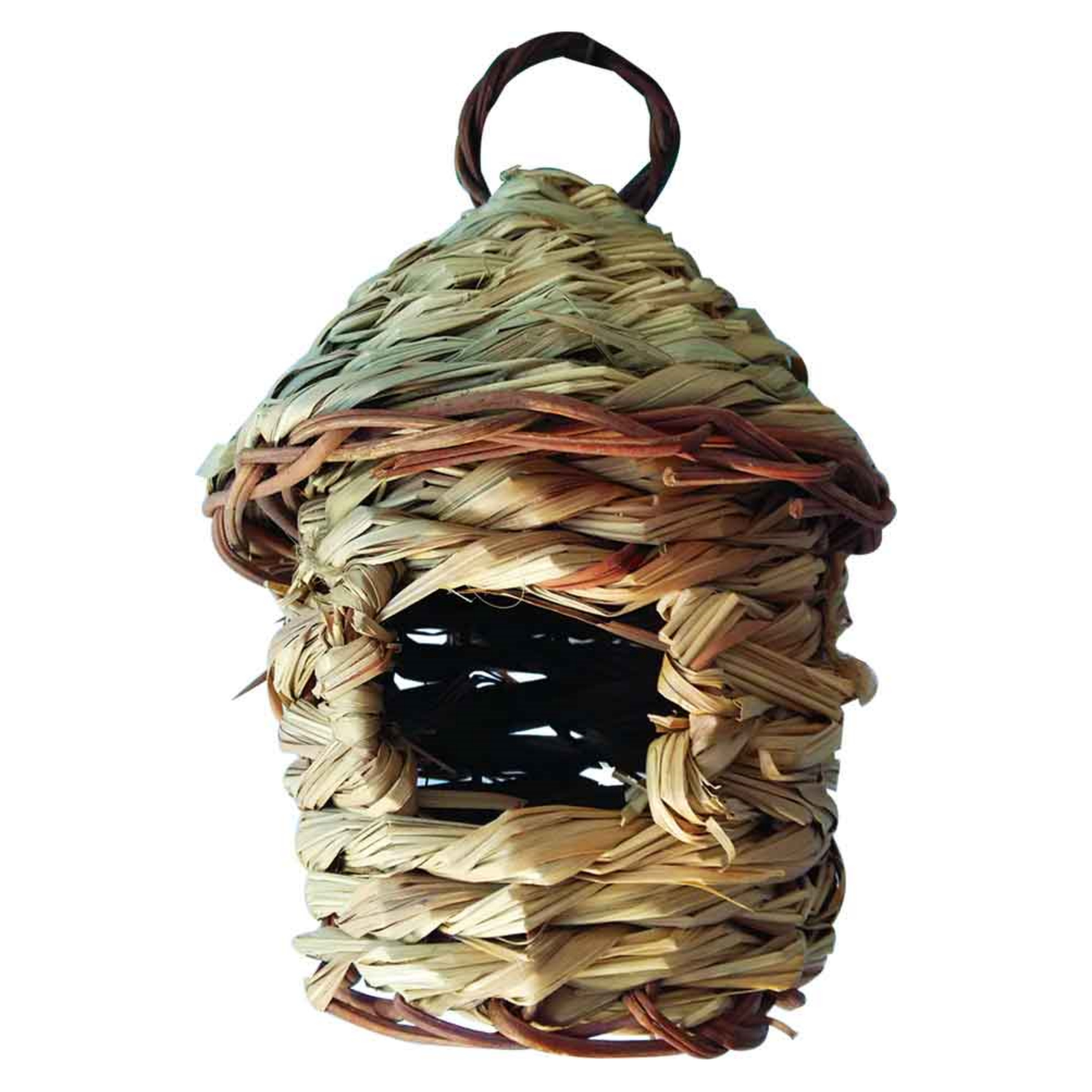 Humming Bird Houses for Outside Hanging Natural Grass Hanging Bird Hut Hand Woven Hummingbird Nest