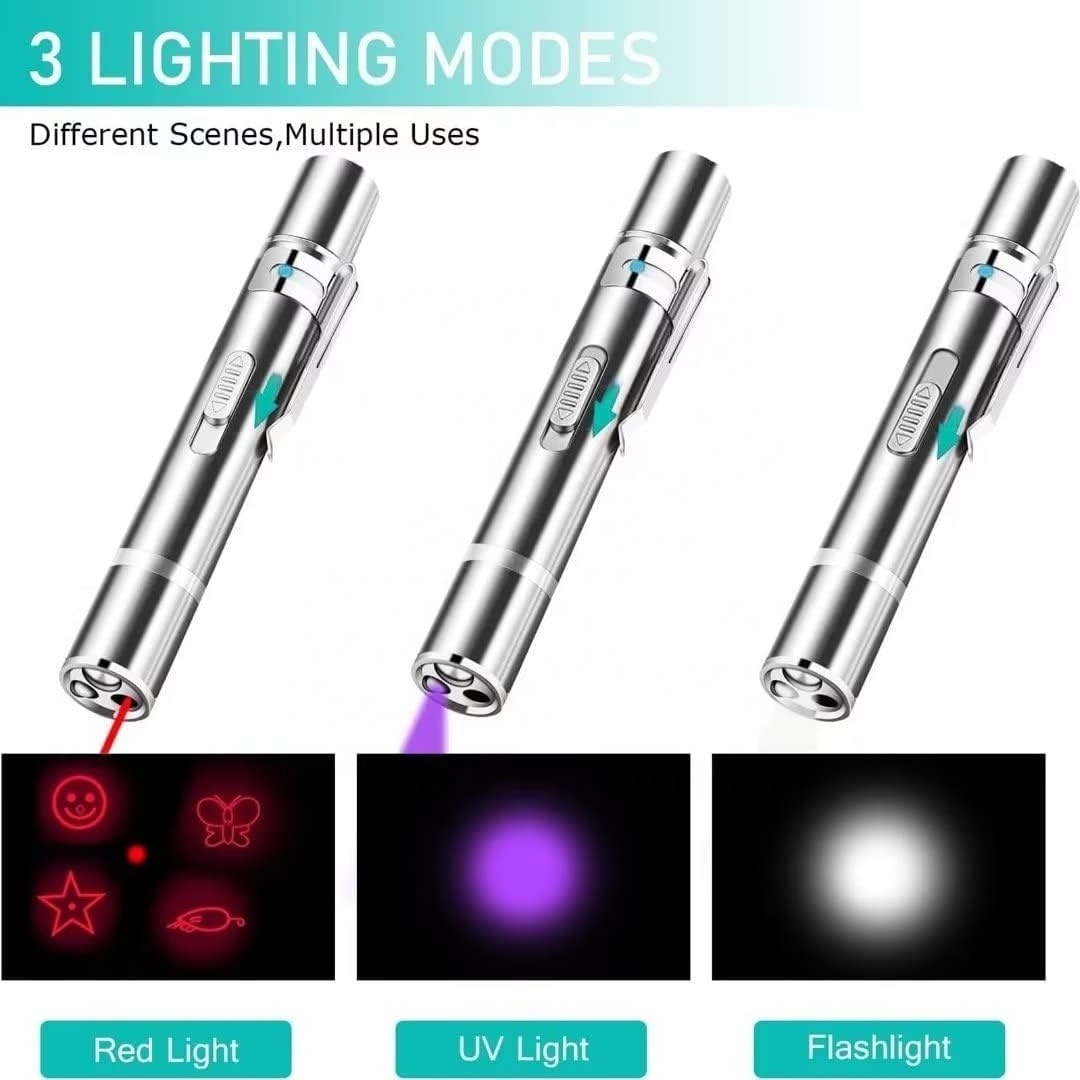 OF Wholesale USB Rechargeable LED Light Cat Laser Pointer Toy Laser Pen Toy