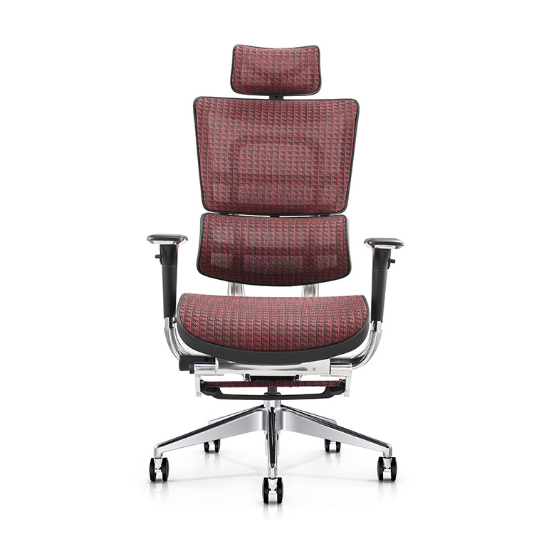 JNS 801 Commercial Furniture 3D Adjustable Mesh Chair Ergonomic Office Chair 1 Piece Aluminum Modern 4 Gas Lift 5 Years Optional