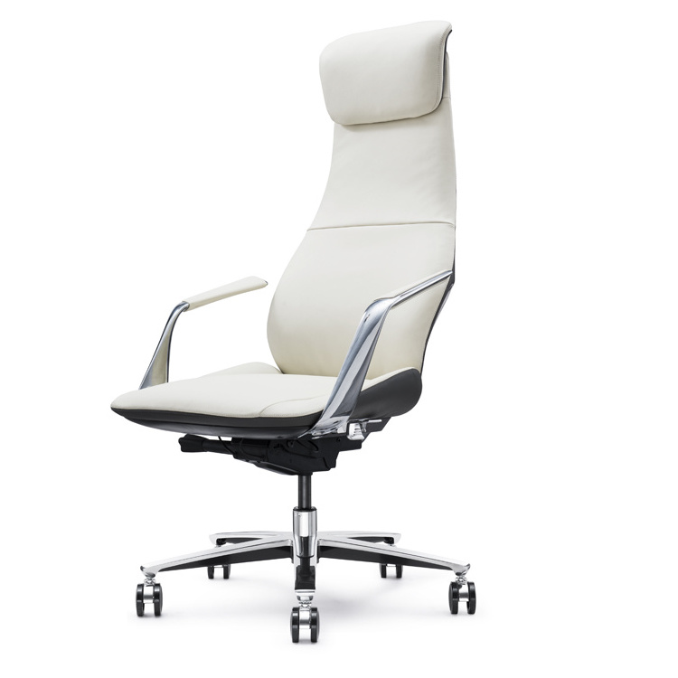 Racing Computer Gaming Chair Swivel Boss Chair High Back PU Leather High Quality Real Leather 1 Piece Office Chair Guangdong JNS